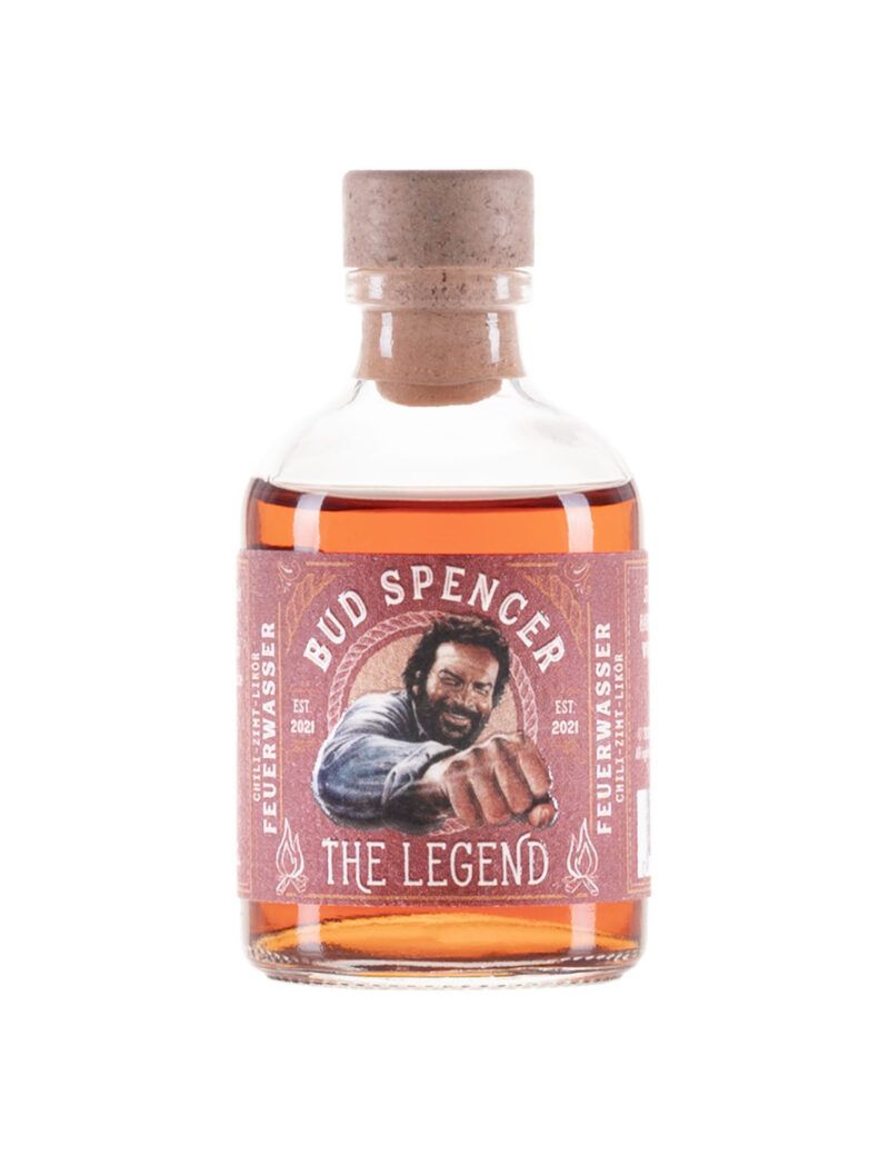 Bud Spencer - The Legend - Firewater - Chili Cinnamon Liqueur - Mini, 0,05l