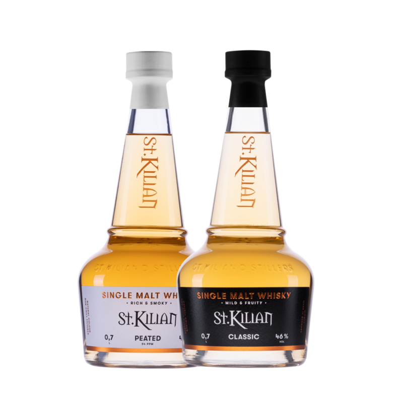 St Kilian Classic und Peated Single Malt Whisky