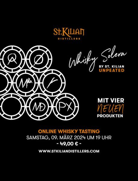 Online whisky tasting on March 9, 2024